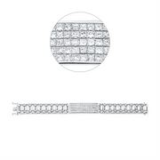 Armband    aus 750/-18 Karat Weißgold mit 80 Diamanten 5