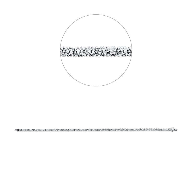 Armband    aus 750/-18 Karat Weißgold mit 64 Diamanten 4