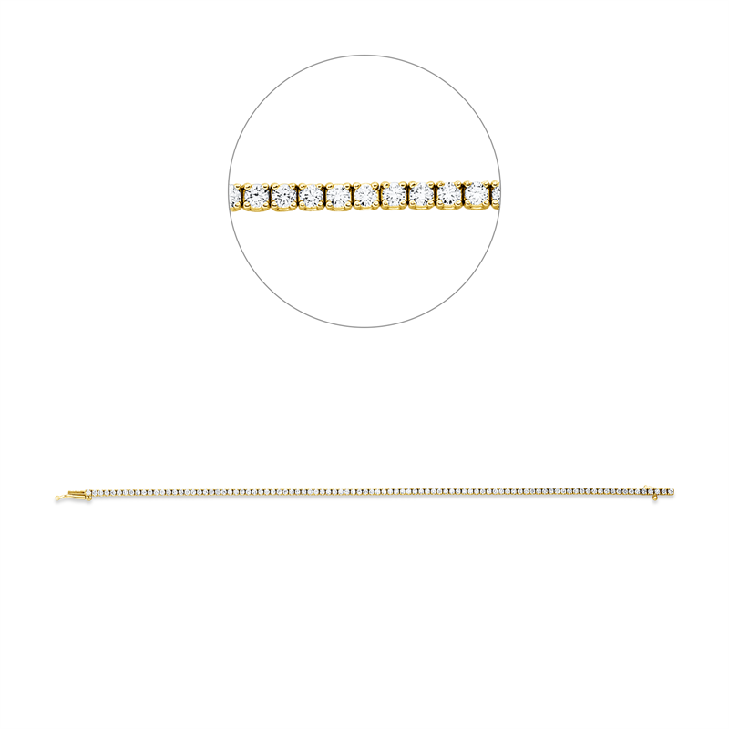 Armband    aus 750/-18 Karat Gelbgold mit 95 Diamanten 1