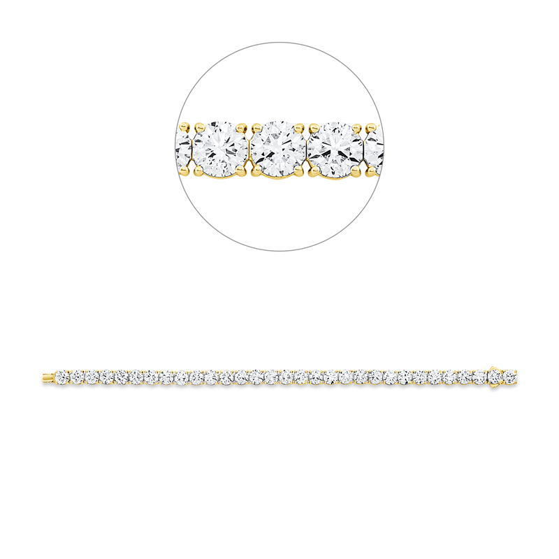 Armband    aus 750/-18 Karat Gelbgold mit 59 Diamanten 3