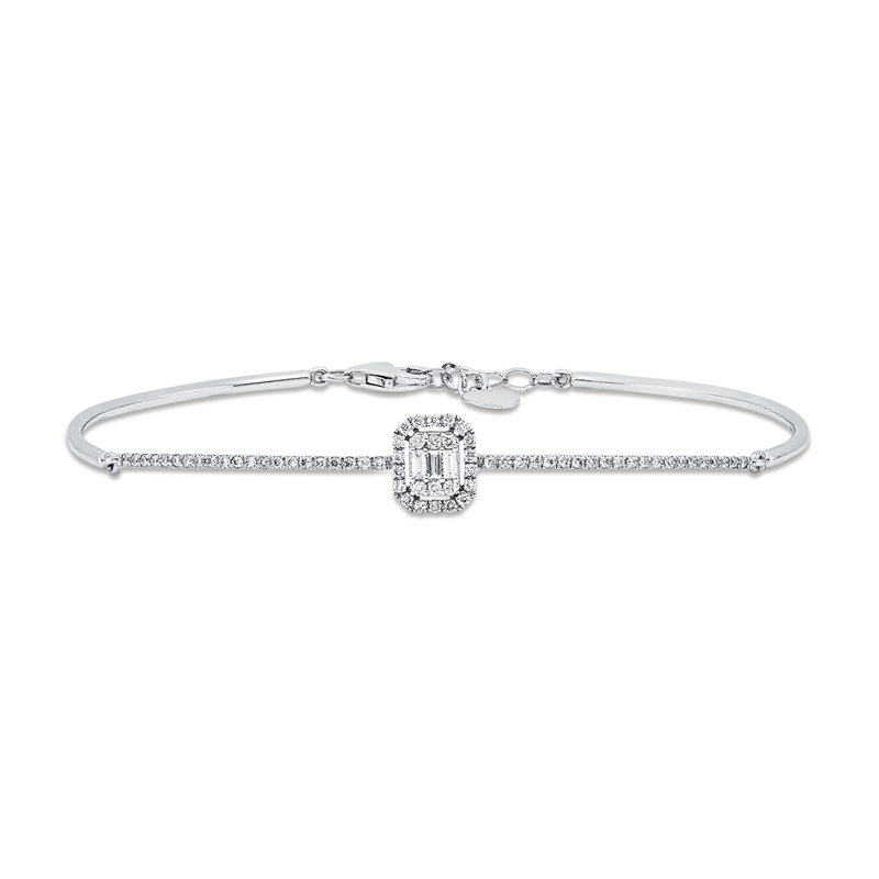 Armband    aus 585/-14 Karat Weißgold mit 69 Diamanten 0