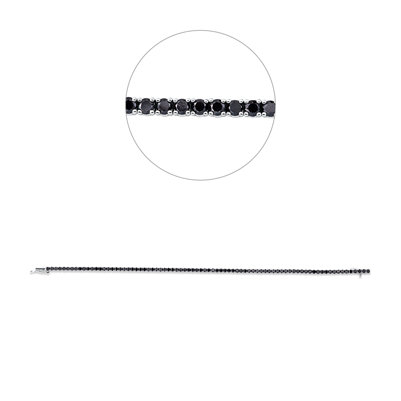 Armband    aus 750/-18 Karat Weißgold mit 80 Diamanten 3