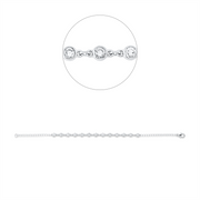 Armband    aus 750/-18 Karat Weißgold mit 13 Diamanten 1 ct