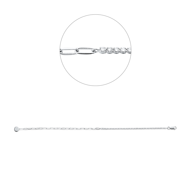 Armband    aus 750/-18 Karat Weißgold mit 41 Diamanten 0