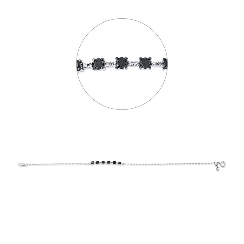 Armband    aus 750/-18 Karat Weißgold mit 22 Diamanten 0