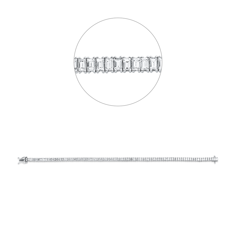 Armband    aus 750/-18 Karat Weißgold mit 96 Diamanten 4