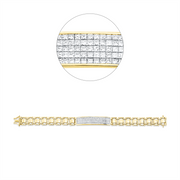 Armband    aus 750/-18 Karat Gelbgold mit 120 Diamanten 3