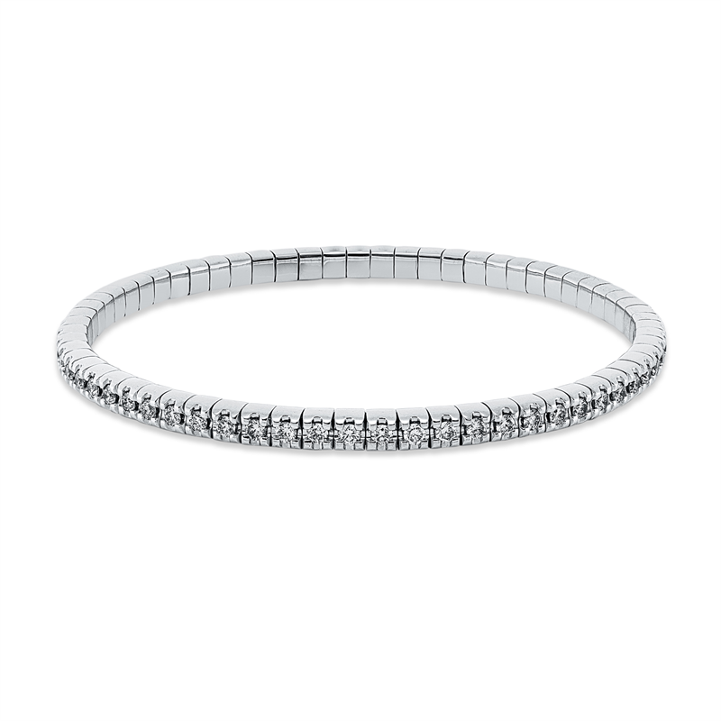 Armband    aus 750/-18 Karat Weißgold mit 65 Diamanten 1