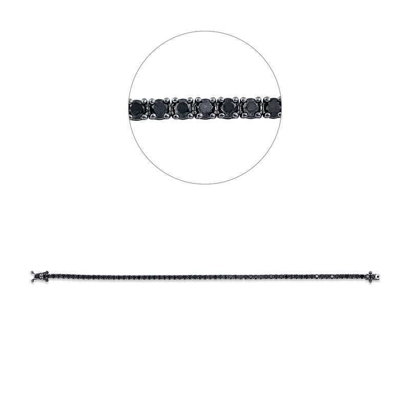 Armband    aus 750/-18 Karat Weißgold mit 65 Diamanten 3