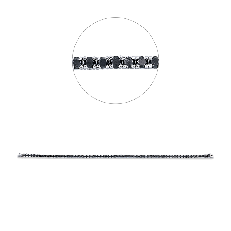 Armband    aus 750/-18 Karat Weißgold mit 67 Diamanten 4