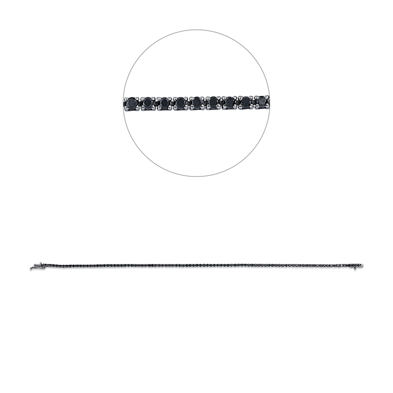 Armband    aus 750/-18 Karat Weißgold mit 93 Diamanten 1 ct