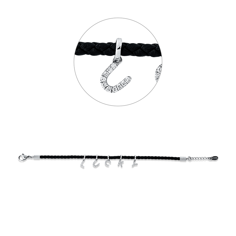 Armband    aus 750/-18 Karat Weißgold mit 40 Diamanten 0