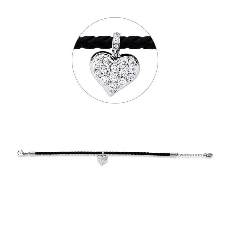 Armband    aus 750/-18 Karat Weißgold mit 20 Diamanten 0