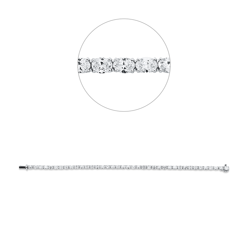 Armband    aus 750/-18 Karat Weißgold mit 39 Diamanten 5