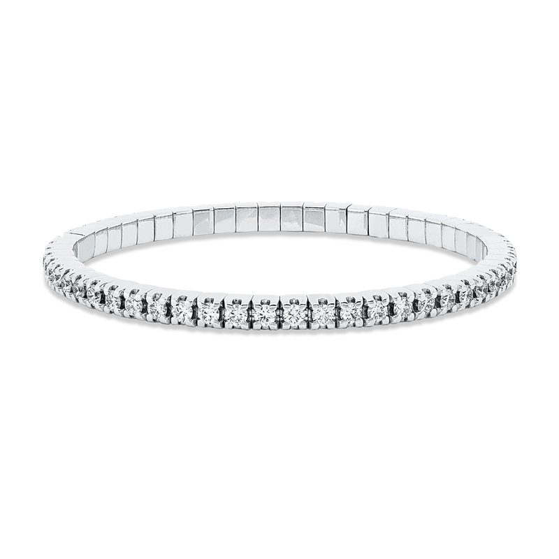 Armband    aus 750/-18 Karat Weißgold mit 56 Diamanten 3