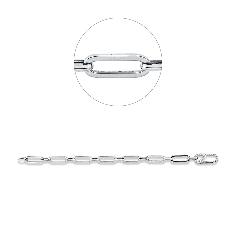 Armband    aus 585/-14 Karat Weißgold mit 24 Diamanten 0
