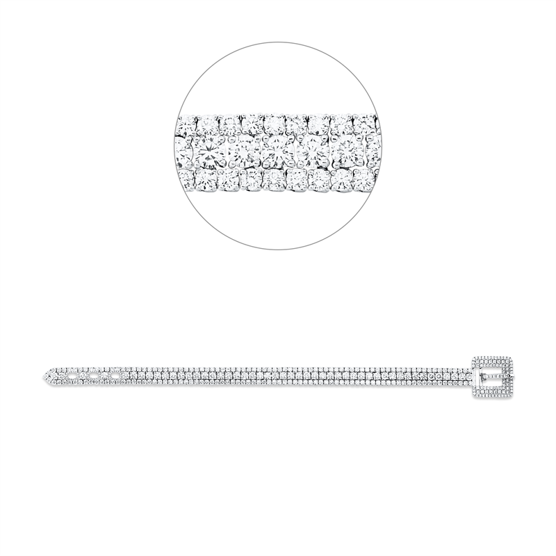 Armband    aus 750/-18 Karat Weißgold mit 354 Diamanten 15