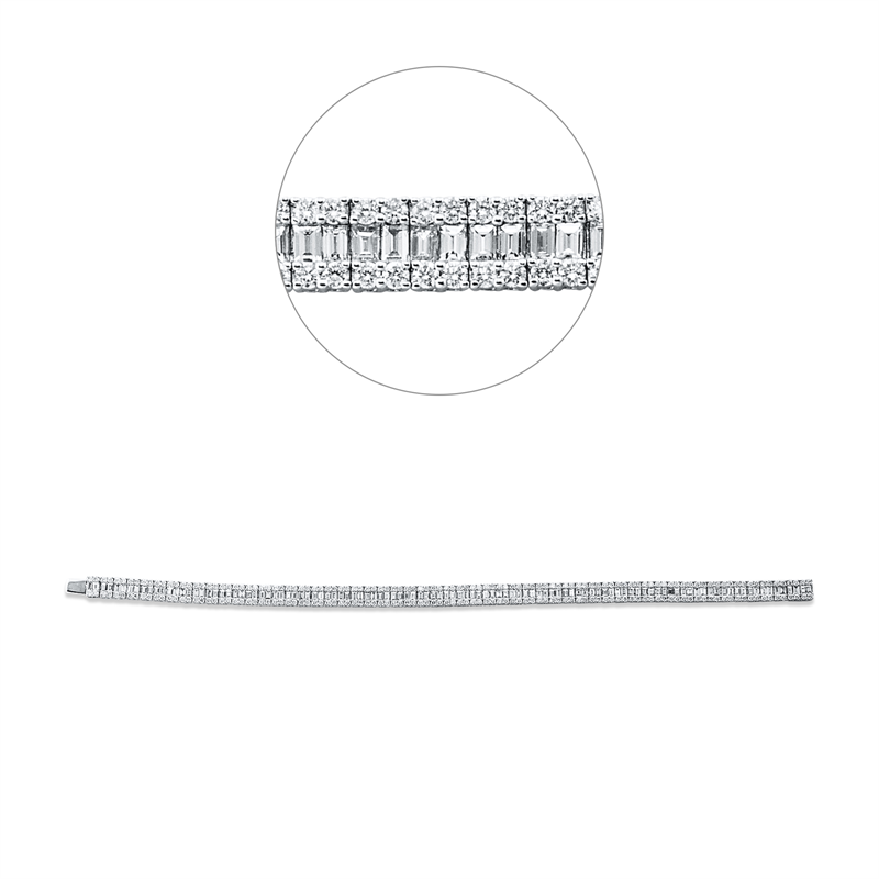 Armband    aus 750/-18 Karat Weißgold mit 550 Diamanten 5