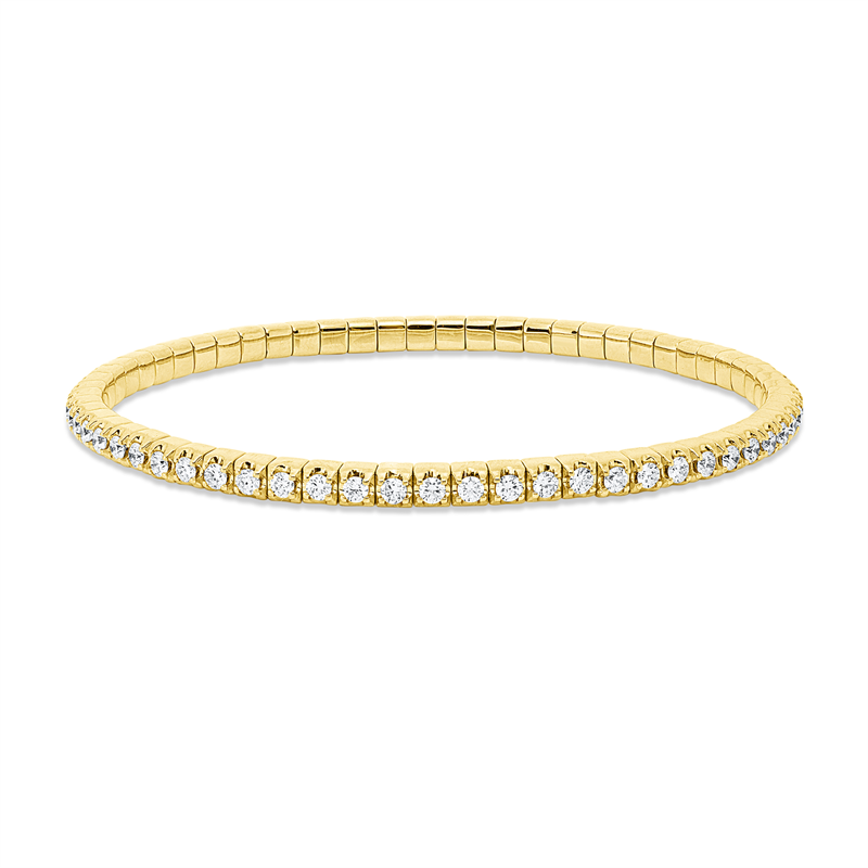 Armband    aus 750/-18 Karat Gelbgold mit 63 Diamanten 1