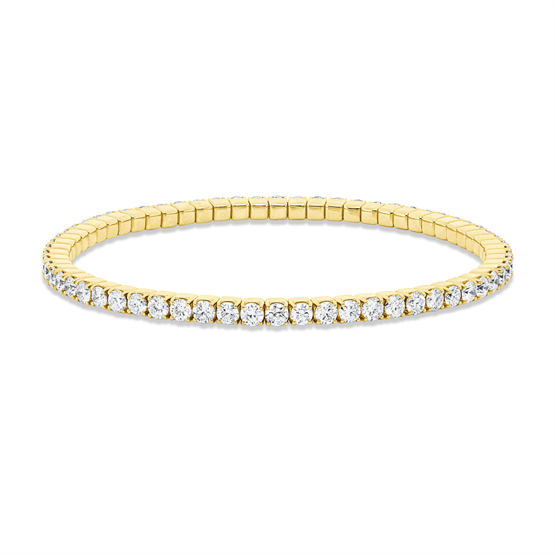Armband    aus 750/-18 Karat Gelbgold mit 64 Diamanten 5