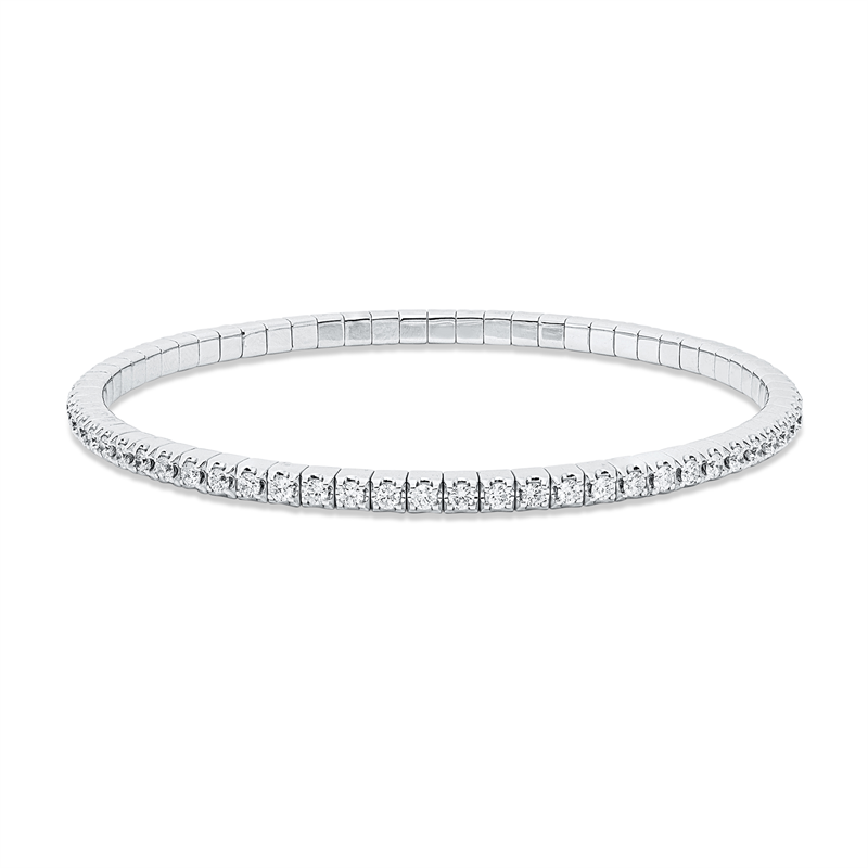 Armband    aus 750/-18 Karat Weißgold mit 68 Diamanten 1