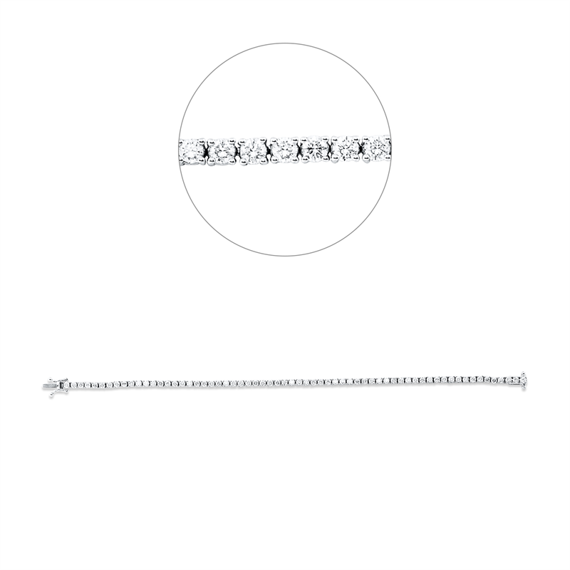 Armband    aus 750/-18 Karat Weißgold mit 64 Diamanten 2