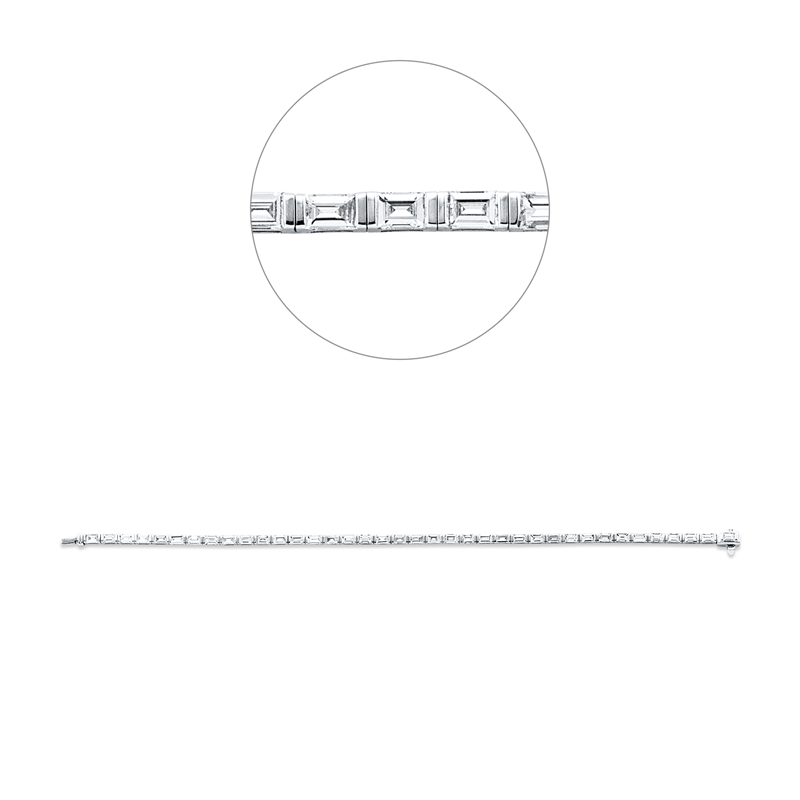 Armband    aus 750/-18 Karat Weißgold mit 38 Diamanten 2