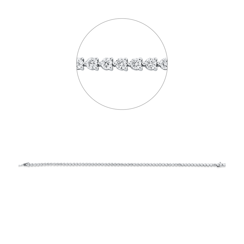 Armband    aus 750/-18 Karat Weißgold mit 62 Diamanten 3