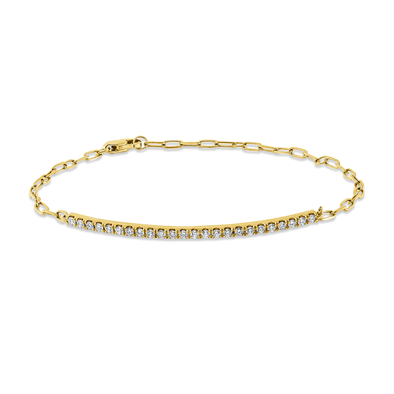 Armband    aus 750/-18 Karat Gelbgold mit 24 Diamanten 0