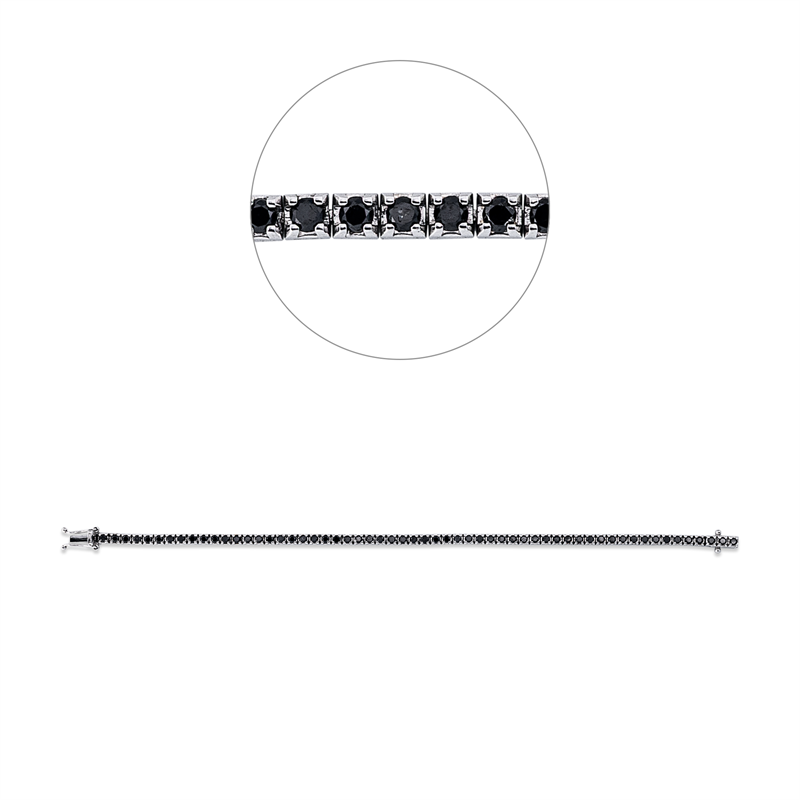 Armband    aus 750/-18 Karat Weißgold mit 58 Diamanten 2