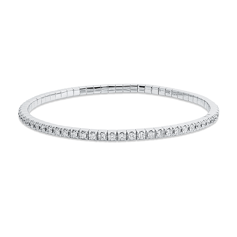 Armband    aus 750/-18 Karat Weißgold mit 69 Diamanten 2 ct