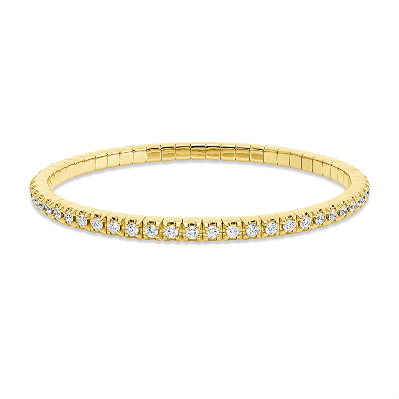 Armband    aus 750/-18 Karat Gelbgold mit 57 Diamanten 2