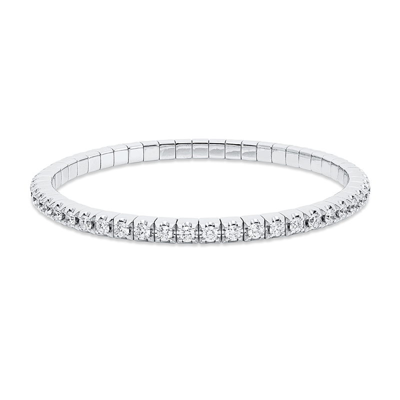 Armband    aus 750/-18 Karat Weißgold mit 51 Diamanten 4