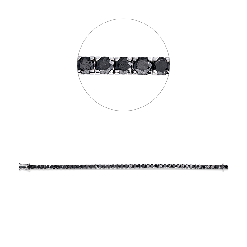 Armband    aus 750/-18 Karat Weißgold mit 46 Diamanten 9
