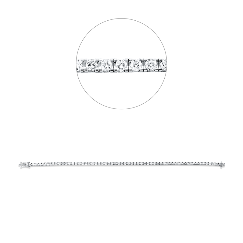 Armband    aus 750/-18 Karat Weißgold mit 60 Diamanten 3