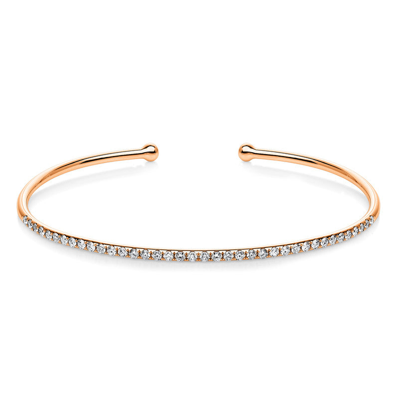 Armreif    aus 750/-18 Karat Rotgold mit 38 Diamanten 0