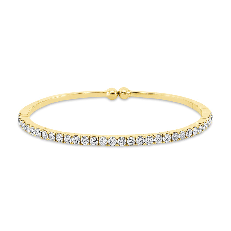 Armreif    aus 750/-18 Karat Gelbgold mit 33 Diamanten 2