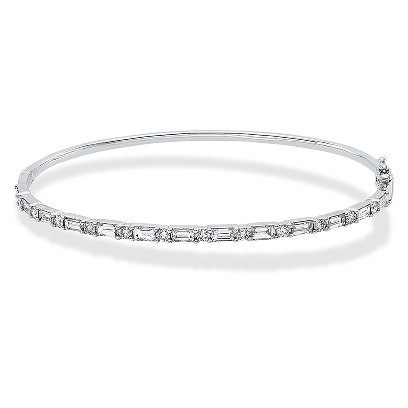 Armreif    aus 750/-18 Karat Weißgold mit 25 Diamanten 1