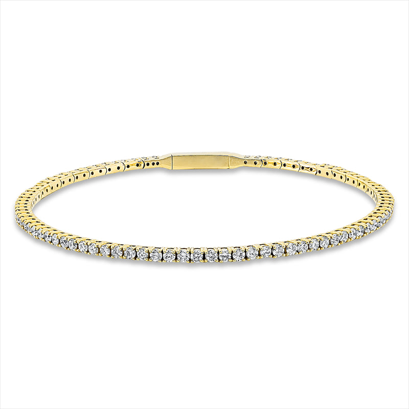 Armreif    aus 750/-18 Karat Gelbgold mit 86 Diamanten 1