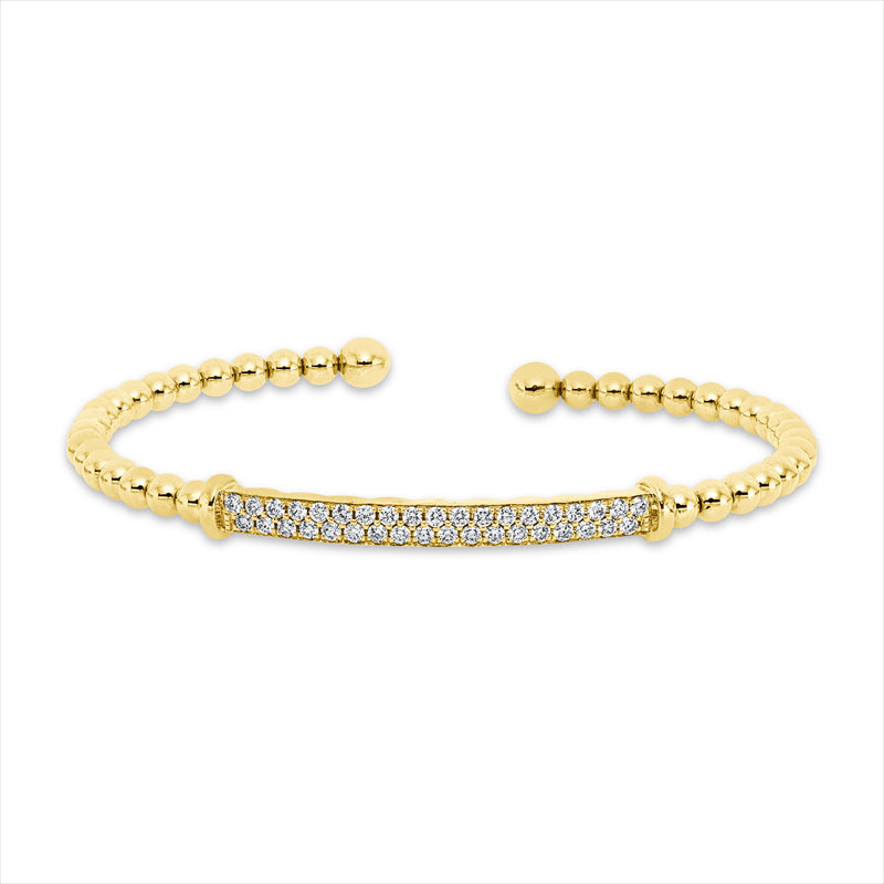 Armreif    aus 585/-14 Karat Gelbgold mit 37 Diamanten 0