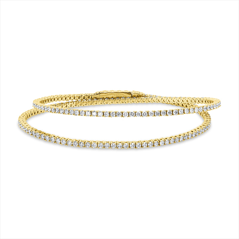 Armreif    aus 585/-14 Karat Gelbgold mit 172 Diamanten 3