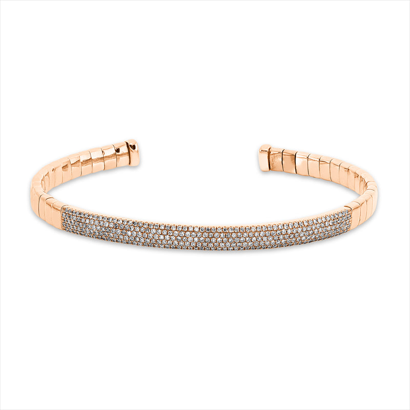 Armreif    aus 585/-14 Karat Rotgold mit 287 Diamanten 0