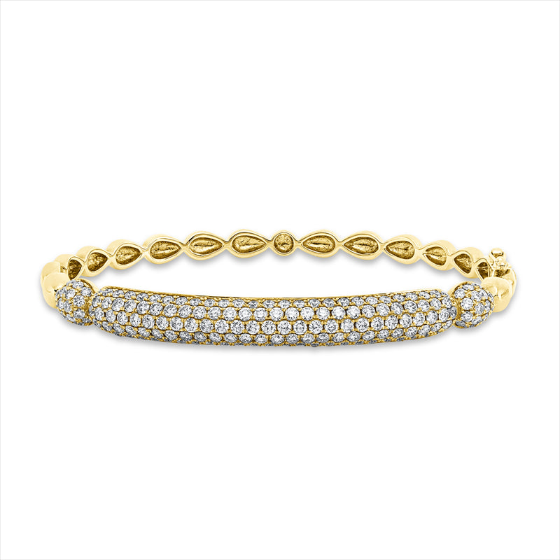 Armreif    aus 750/-18 Karat Gelbgold mit 175 Diamanten 3