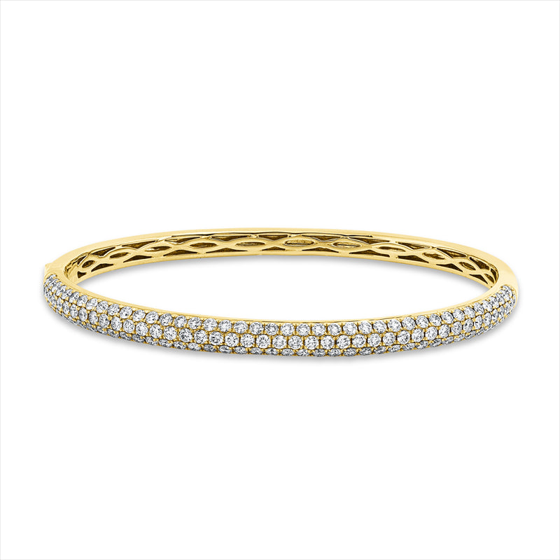 Armreif    aus 750/-18 Karat Gelbgold mit 124 Diamanten 3