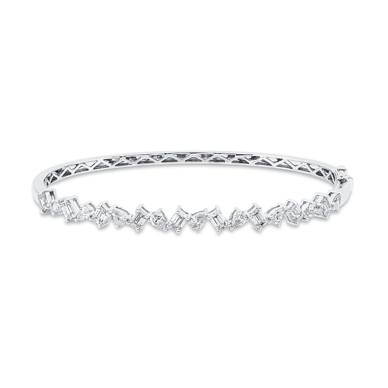 Armreif    aus 750/-18 Karat Weißgold mit 18 Diamanten 2