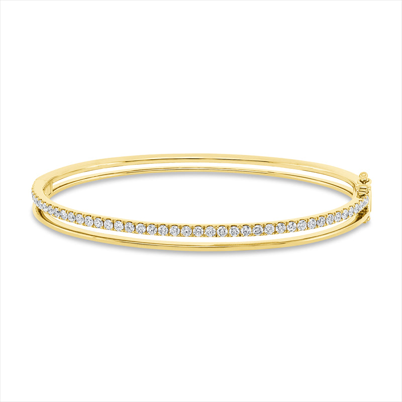 Armreif    aus 750/-18 Karat Gelbgold mit 43 Diamanten 1