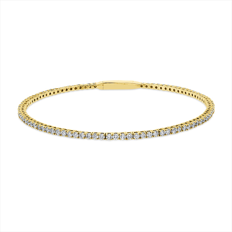 Armreif    aus 750/-18 Karat Gelbgold mit 90 Diamanten 1