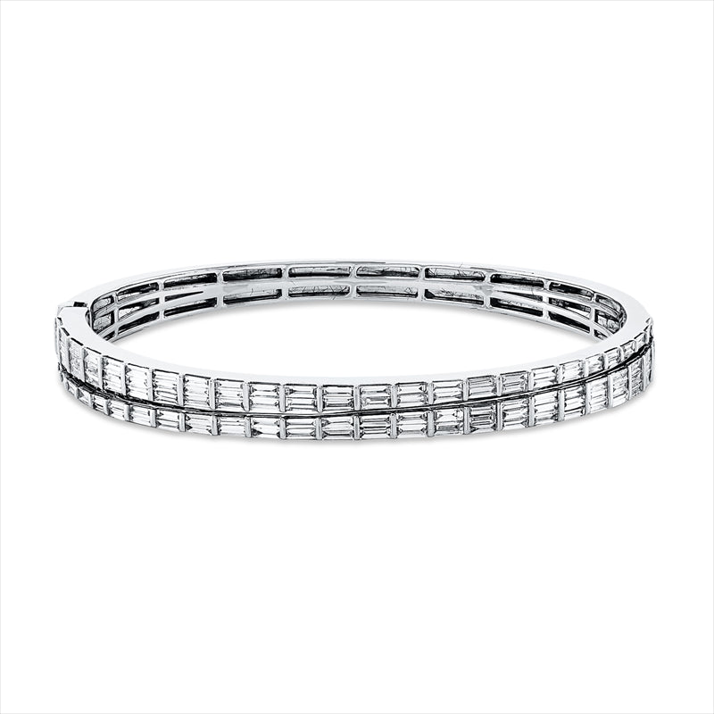 Armreif    aus 750/-18 Karat Weißgold mit 110 Diamanten 2