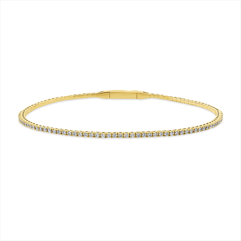 Armreif    aus 750/-18 Karat Gelbgold mit 57 Diamanten 0