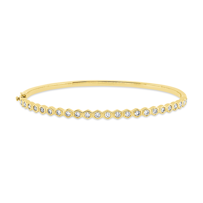 Armreif    aus 750/-18 Karat Gelbgold mit 23 Diamanten 0